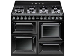 Fogão SMEG Victoria TR4110BL1 (158 L - Elétrico e Gás Natural - Preto)