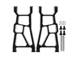 2pcs Braços Dianteiros Rc De Liga De Alumínio Alta Resistência Para Carro Off Road Zd Racing Dbx 10 1/10 Preto