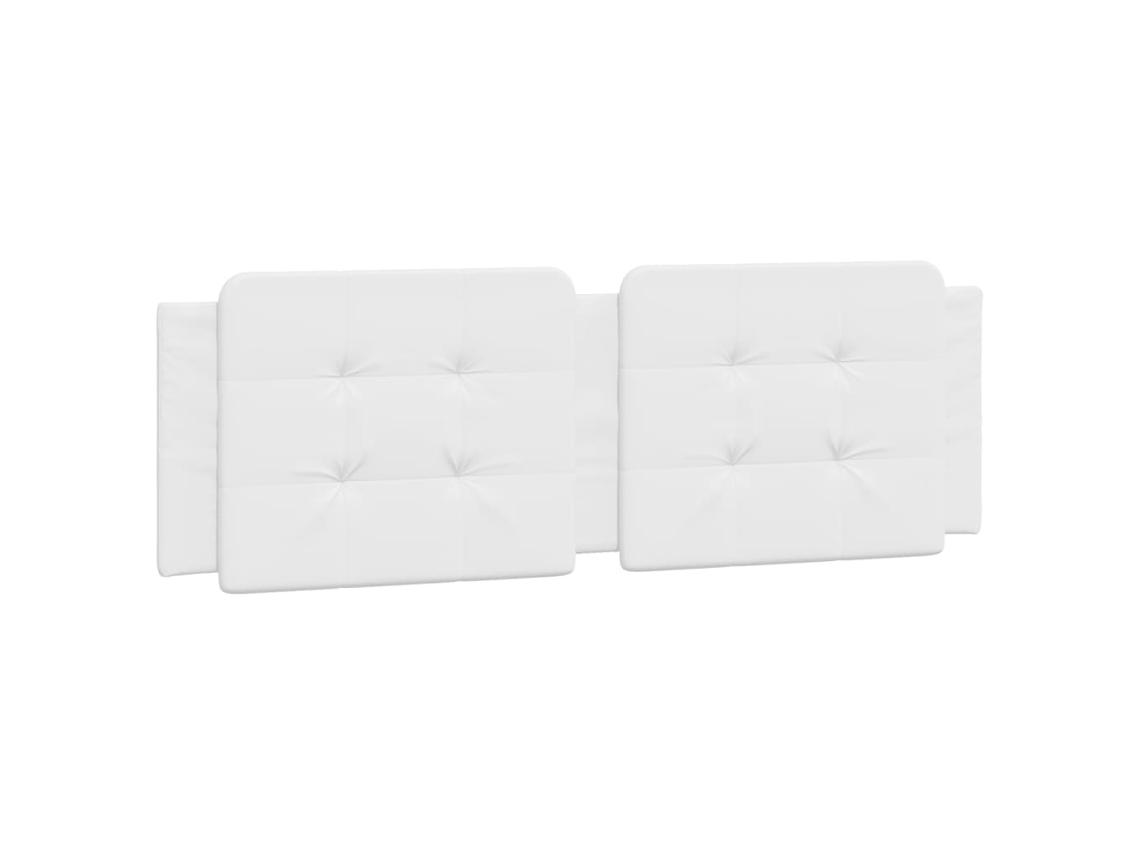 Conjunto 1 Almofadão De Cabeceira Vidaxl Branco Couro Sintético (160 X 3 X 48 Cm)