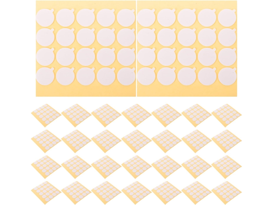Shineofi Adesivos Dupla Face Compactos Em Pontos, 30-folhas, Material Ps, Fácil Remoção Para Base De Pavio Vela