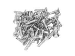 50 Parafusos Autoatacantes De Aço Carbono Galvanizado Com Zinco 4.8x19mm Cabeça Plana Phillips Para Casa