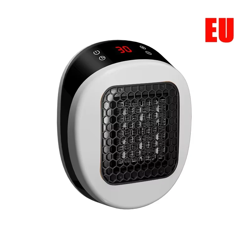Aquecedor Elétrico De 600 W (padrão Europeu Branco), Com Plugue, Função Timer E Visor De Led.