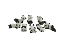 Portavasos De Cerâmica Branco E Preto Em Forma De Panda Para Decoração Doméstica E Uso Cotidiano