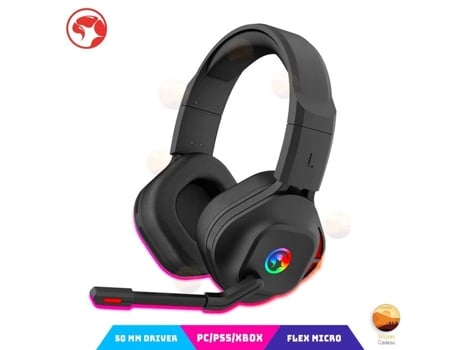 Casco Gamer Escorpião Hg8929 Rgb Microfone 50 Mm Pc/ps5/xbox Marvo