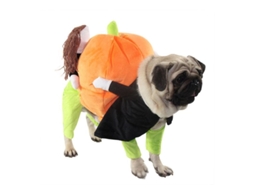 Disfraz De Abóbora Para Cachorro Traje De Halloween Divertido Mascota Eventos Especiales Ropa Ayy