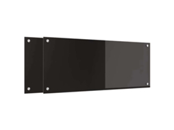 Conjunto 2 Superfície De Cozinha Vidaxl Preto (100 X 40 Cm)