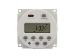 Timer digital programável 7 dias 1s 168h 5VA switch relé eletrônico (24V DC) | S/MARCA