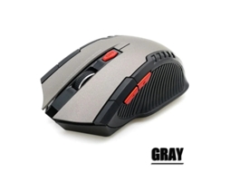 Rato Yizhood Receptor Usb Sem Fio De 2,4 Ghz Para Jogos 2000dpi Para Overwatch Cs Go Dota 2 Lol Fortnite Computador Laptop Pc Gamer Cinza