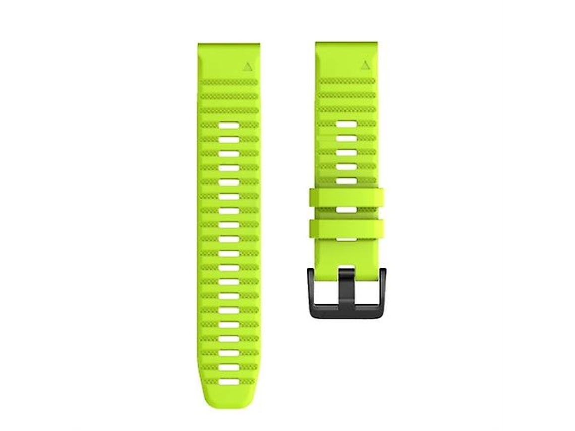 Lurelia Pulseira De Silicone Liberação Rápida, Compatível Com Smartwatch Garmin Fenix 7x/ 6x 26 Mm Lima