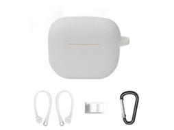 Lurelia Capa Protetora Para Airpods 3 Em Silicone Com Gancho Branco