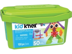 Conjunto Inicial Knex Kid Budding Builders Com Caixa De Armazenamento