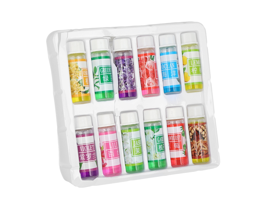 Conjunto De 12 Óleos Essenciais 5ml Para Aliviar Fadiga E Melhorar O Sono