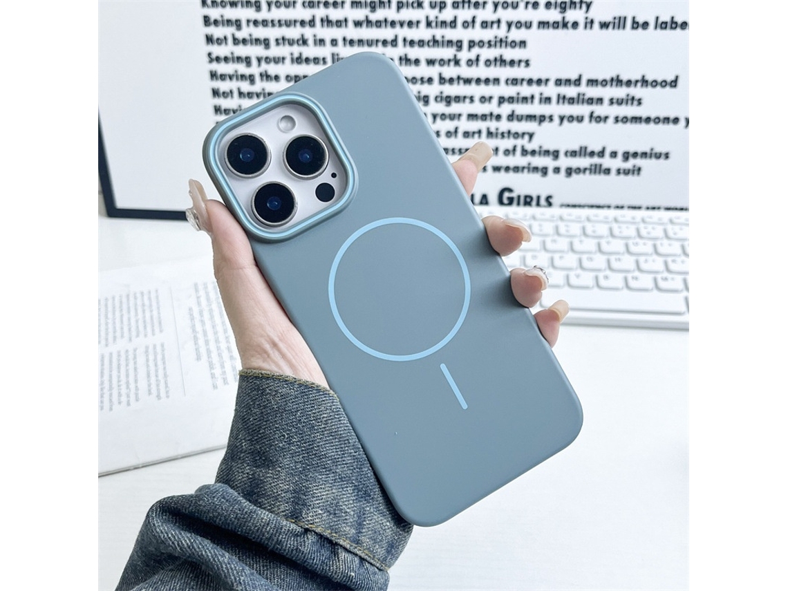 Capa Magnética Flexível Para Iphone 17 Air Com Orifício Grande