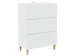 Maison Exclusive - Gabinete De Gavetas Branco 66 X 34,5 X 90 Cm