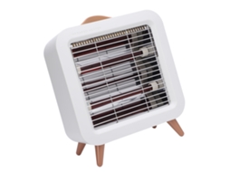 Aquecedor elétrico portátil de 550 W, silencioso, aquecimento rápido e luz suave, ideal para quartos pequenos | S/MARCA