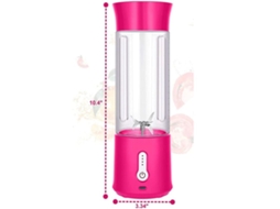 Lurelia Liquidificador Portátil Recarregável Usb, 500 Ml, Aço Inoxidável, Para Smoothies