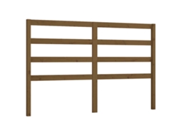Cabeceira de cama MAISON EXCLUSIVE em pinho maciço castanho, 156x4x100 cm