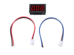 Amperímetro LED de 3 dígitos, ajustável, CC 0-1A, painel de medição, vermelho | S/BRAND
