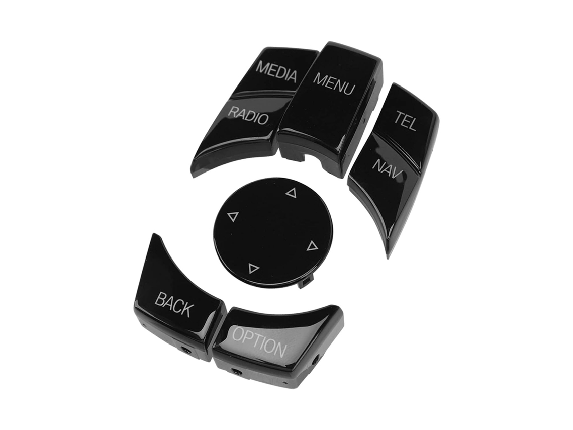 Cocoarm Bouton De Commande Multimédia Voiture, Matériau Abs, Conception 6 Peças Améliorant L'intérieur Para