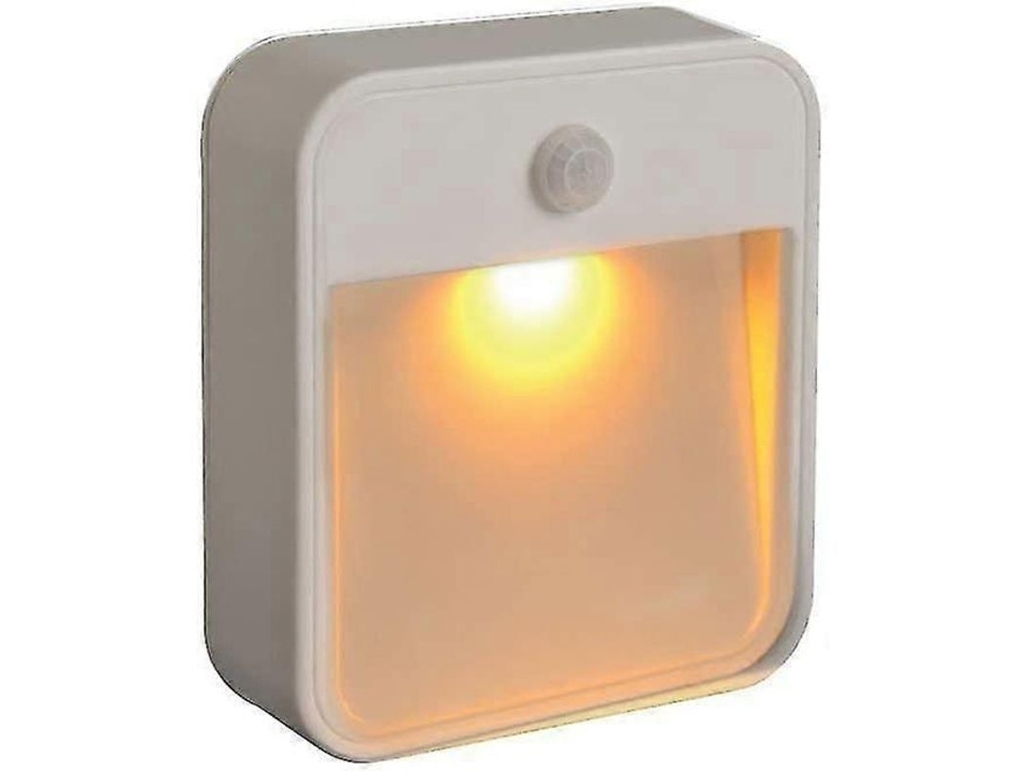 luz Noturna com Sensor de Movimento Sem Fio Ambar para Dormir Bateria Branca 1 Unidade S/MARCA