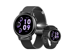 Ak88 Smartwatch Feminino, Monitoramento de Saúde e Chamadas Bluetooth Bestvite (preto)