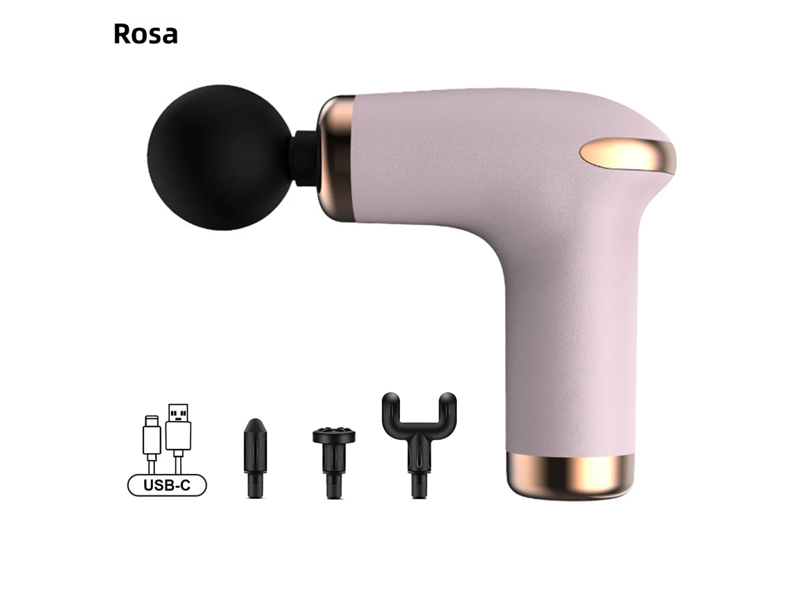 (rosa) Mini Massageador Usb Portátil Para Alívio Profundo Da Dor Muscular Nas Costas