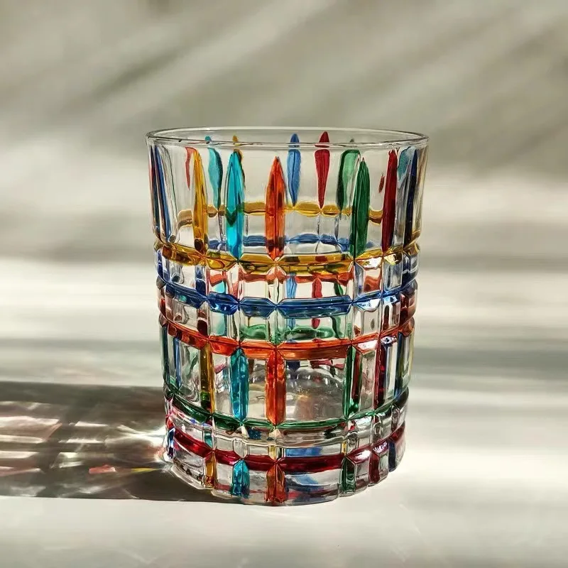 Caneca de Cerveja de Vidro Transparente Pintada À Mão, Caneca para Cerveja, Suco Ou Bebida Gelada. MDUG (estilo B 301 400 Ml)