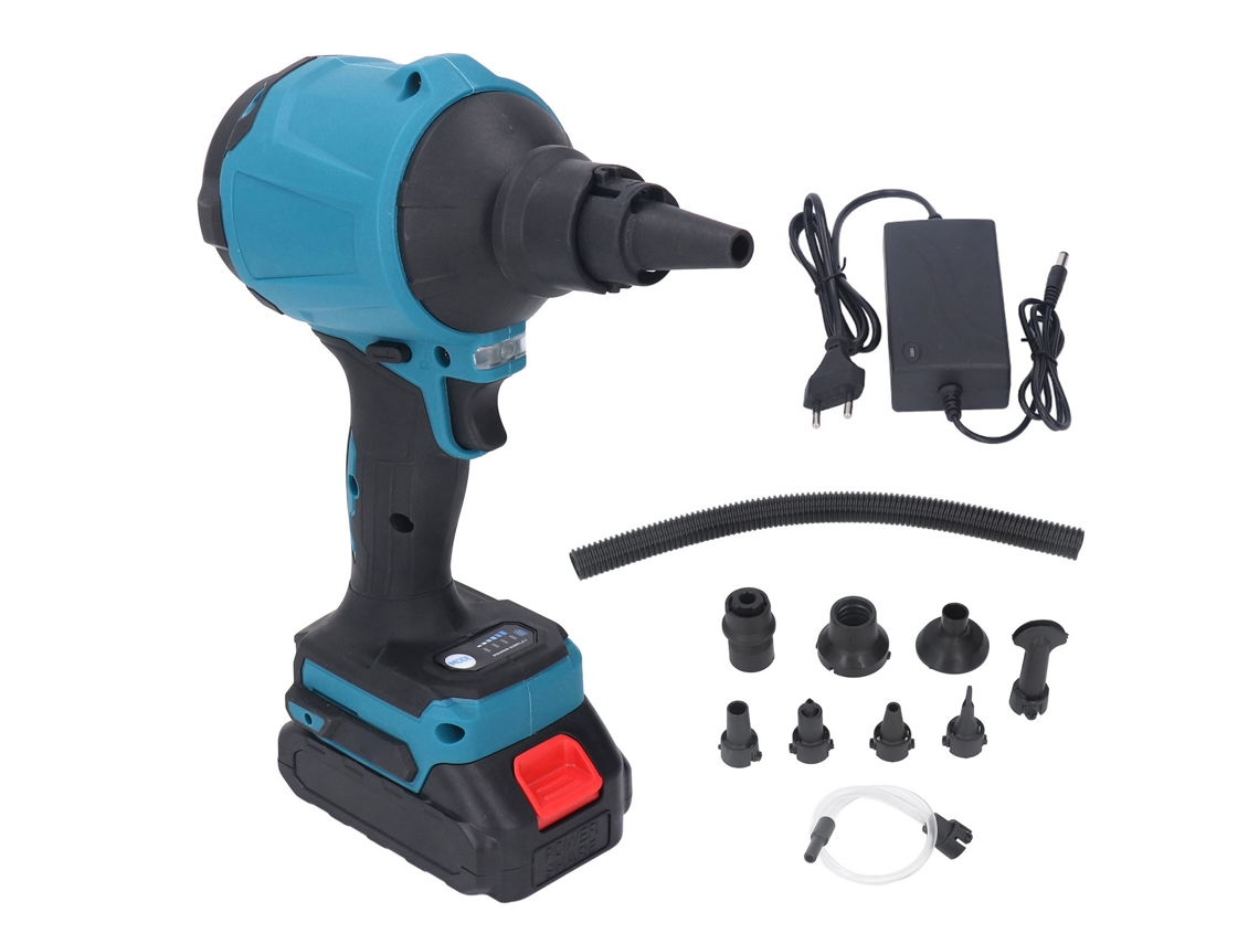 Máquina de Ar Recarregável Lithium Sem Fio com Inflador e Pistola de Remoção de Poeira 110 240v Plug S/MARCA