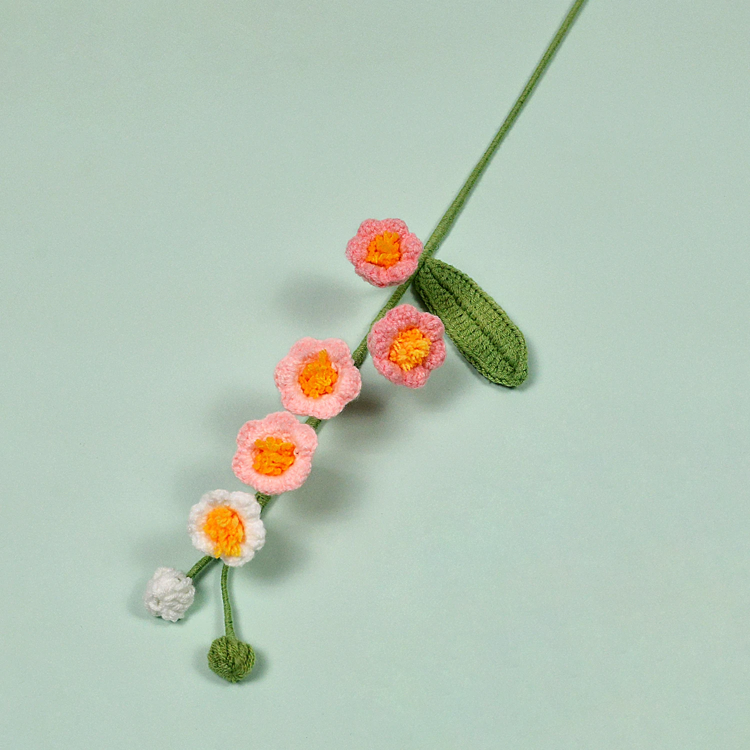 (rosa Degradê - 1 Peça) Flor De Tecido Feita À Mão Em Crochê, Ideal Para Arranjos Florais E Decoração De Casa.