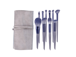 Set De 10 Pincéis De Maquiagem Para Sombras De Olhos, Pó E Mais