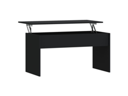Coffee Table, Coffee Tables Vidaxl Preto Madeira Processada (102 X 55 X 52.5 Cm)