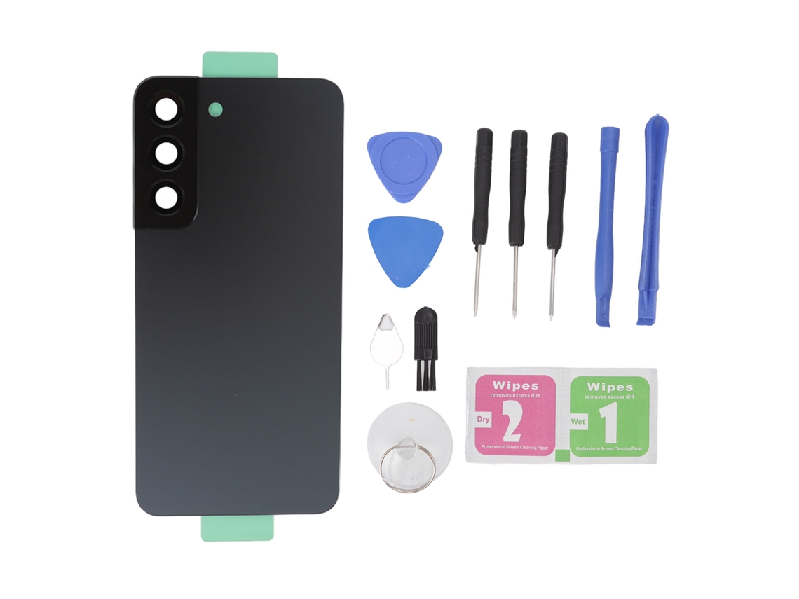 Capa de Vidro Traseiro com Lente de Câmera para Samsung Galaxy S22 EOOCOO