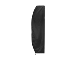 Capa Protetora Para Guarda-sol Relaxdays, Capa Para Guarda-sol 2 - 4 M, Tecido Oxford Resistente À Água, Preta