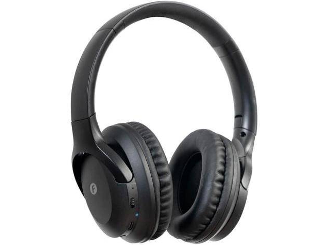 Auscultadores Bluetooth FONESTAR AURIS-BT (Over Ear - Microfone - Preto)
