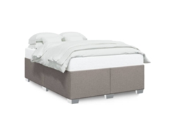 Bed Frame, Bed Frames Vidaxl Cinzento-acastanhado Tecido (160 X 200 Cm)