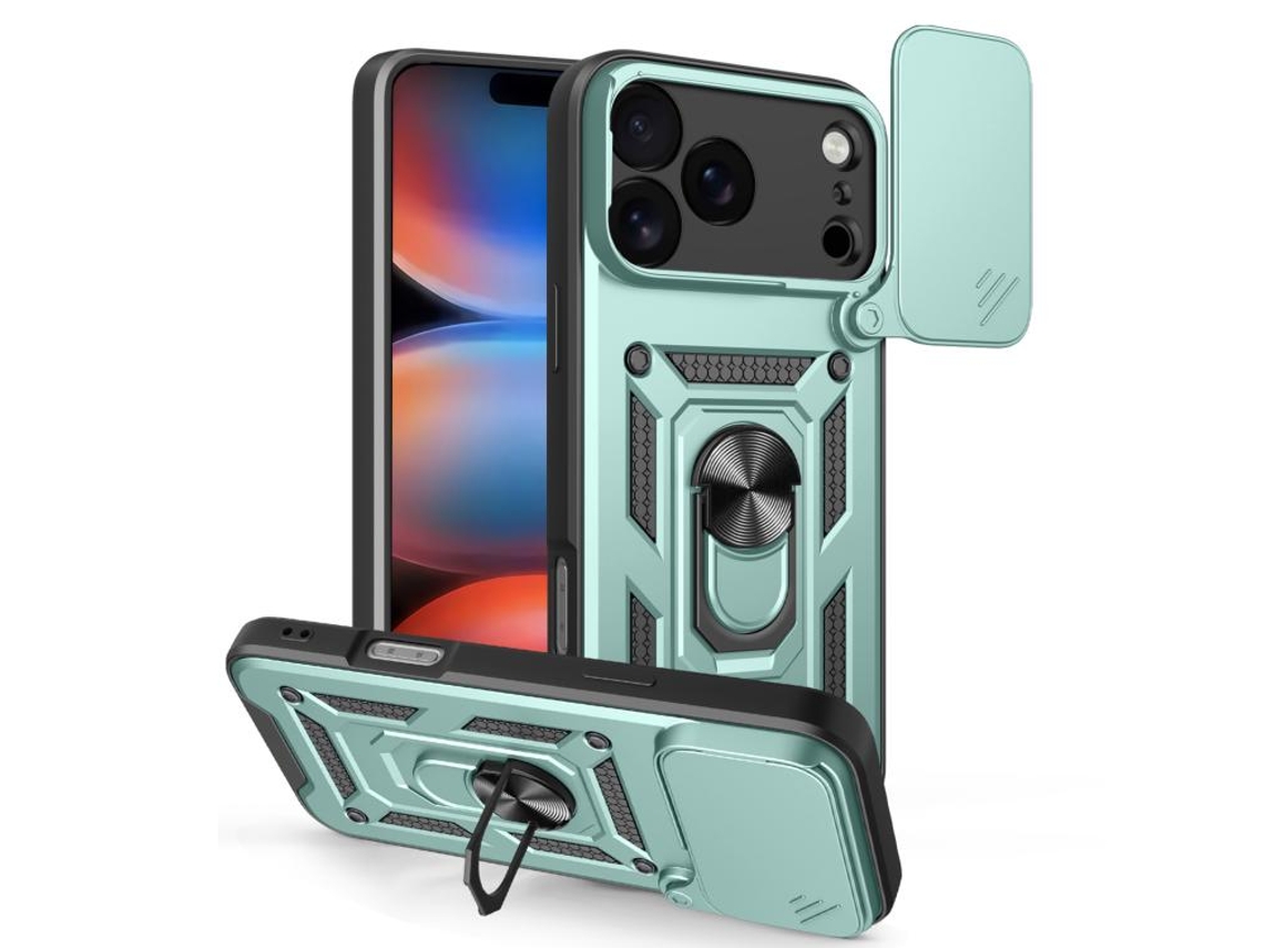 Capa Para Iphone 17 Pro Max - Tampa Deslizante Para Câmera - Tpu Pc