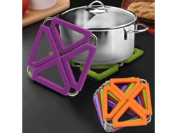 Set De 5 Almohadillas De Silicona Para Trípode Expandible Con Marco De Acero Inoxidable, Resistente Al Calor, Para Cocina Y Hogar