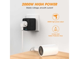 Adaptador De Viagem Universal Para Mais De 150 Países, Estação De Carregamento Usb Tipo C, Tomada Internacional Para Reino Unido, Ue, Eua, Austrália