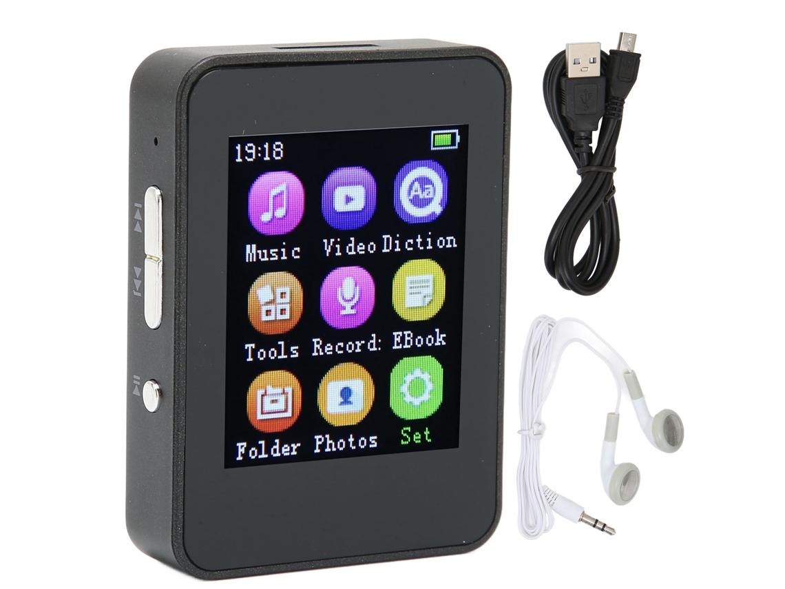 MP4 Player portátil com tela 1.8'' EOOCOO