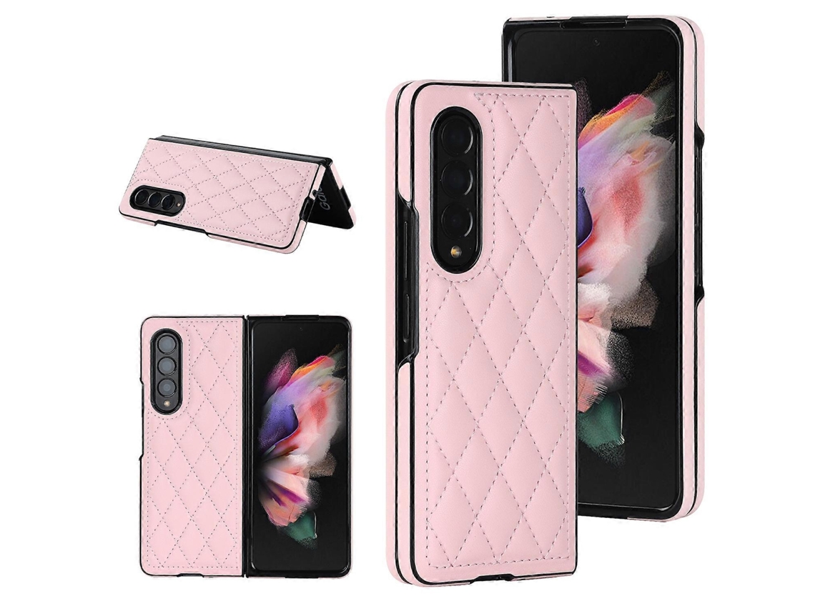 Capa Dobrável De Microfibra Em Formato De Losango Para Samsung Galaxy Z Fold4