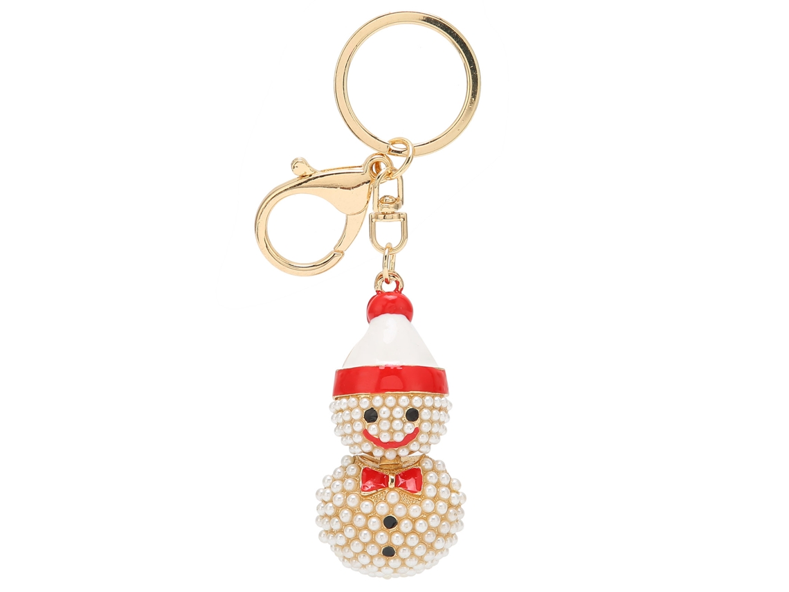 Laxiscreed Boneco De Neve De Pérola Imitada Em Estilo Cartoon Para Bolsas E Decoração Natalina