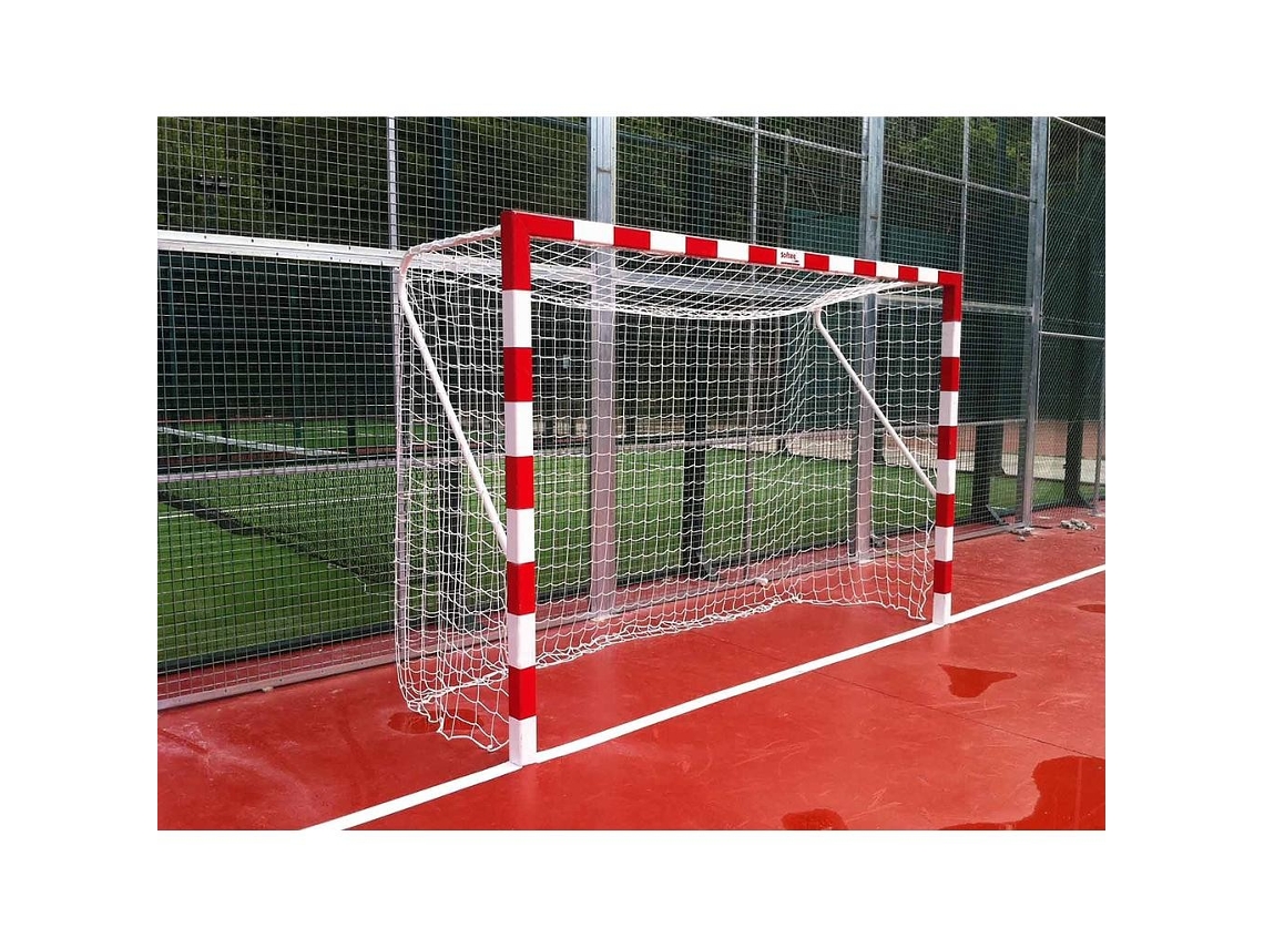 Softee Set De Balizas Fixas De Futsal E Handebol Alumínio 80x80 Mm Multicolor