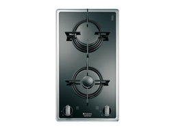 Placa de Gás HOTPOINT DK 2VS IX HA (Gás Natural - 28.8 cm - Preto)
