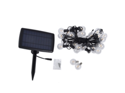 2026 luces de Cadena Solar G40 com 27led 4 Modos Ip65 Luz Cálida 25ft para Jardim Pátio Festa Decoração Exterior