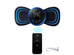 Lurelia Munhequeira, Peça Mini Massageador Muscular Ems Com Controle Remoto Lcd 8 Modos Massagem Cervical Patch Pulso Estimulador Muscular Alívio