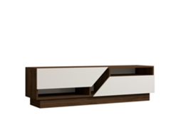 Suporte De Tv Em Madeira Koza 160 X 40 X 45 Cm Nogueirabranco Hanah Home