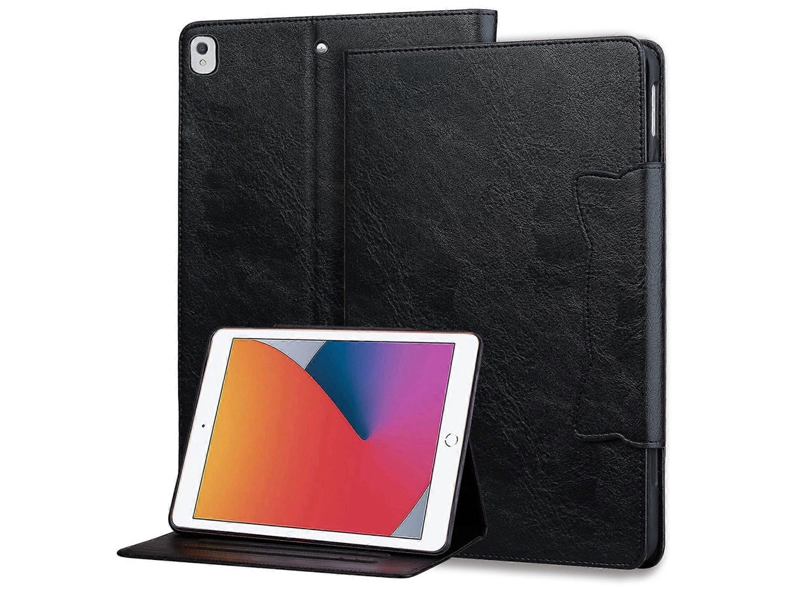 Capa de couro inteligente Webake para tablet com fivela de gato