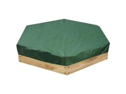 Tapa Hexagonal Para Caja De Arena, Oxford Cloth Impermeable Con Cordón, 180x150cm, Uv 95%