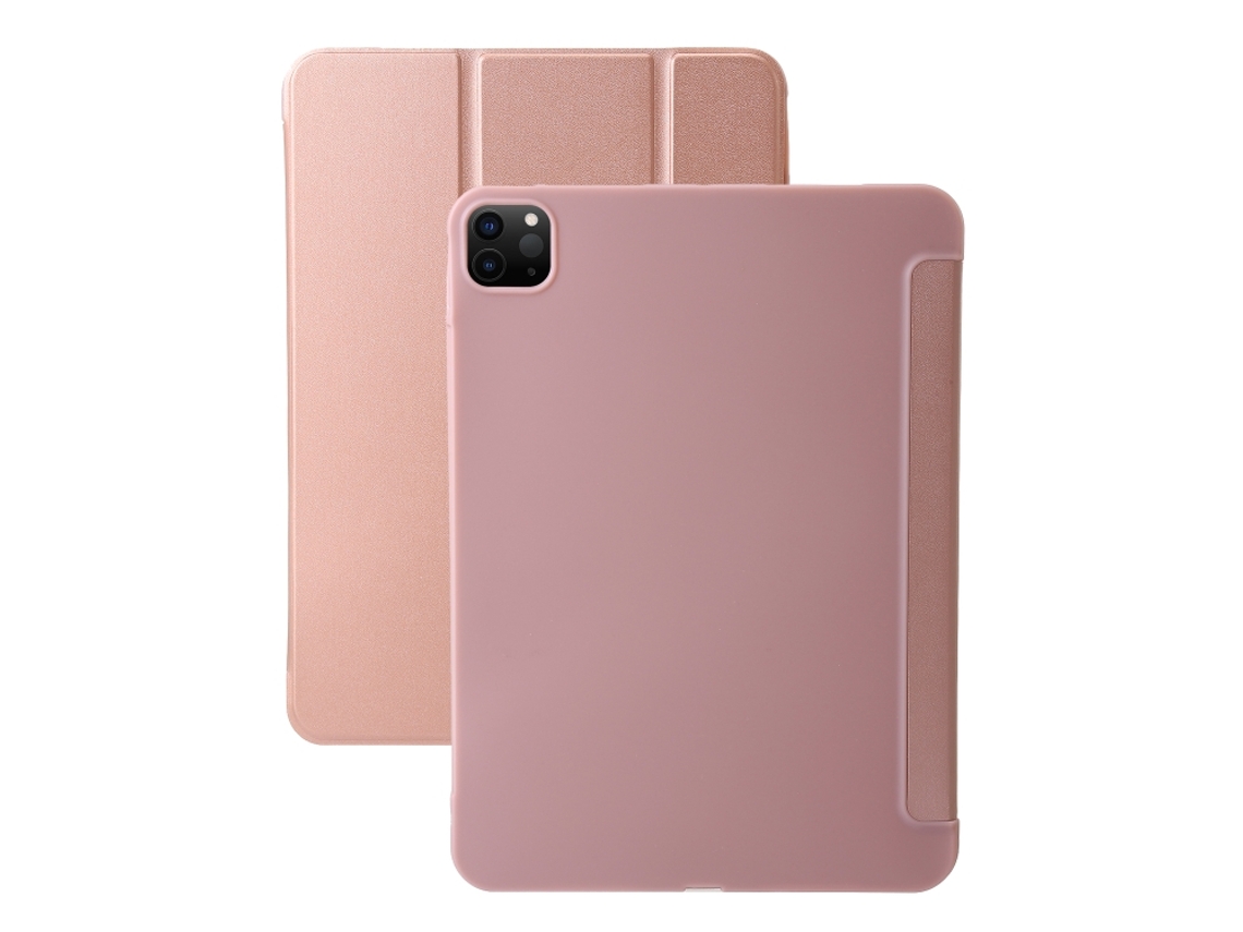 Capa Para Ipad Pro 11 2025/2024 11 Polegadas Com 3 Dobras,ouro Rosa