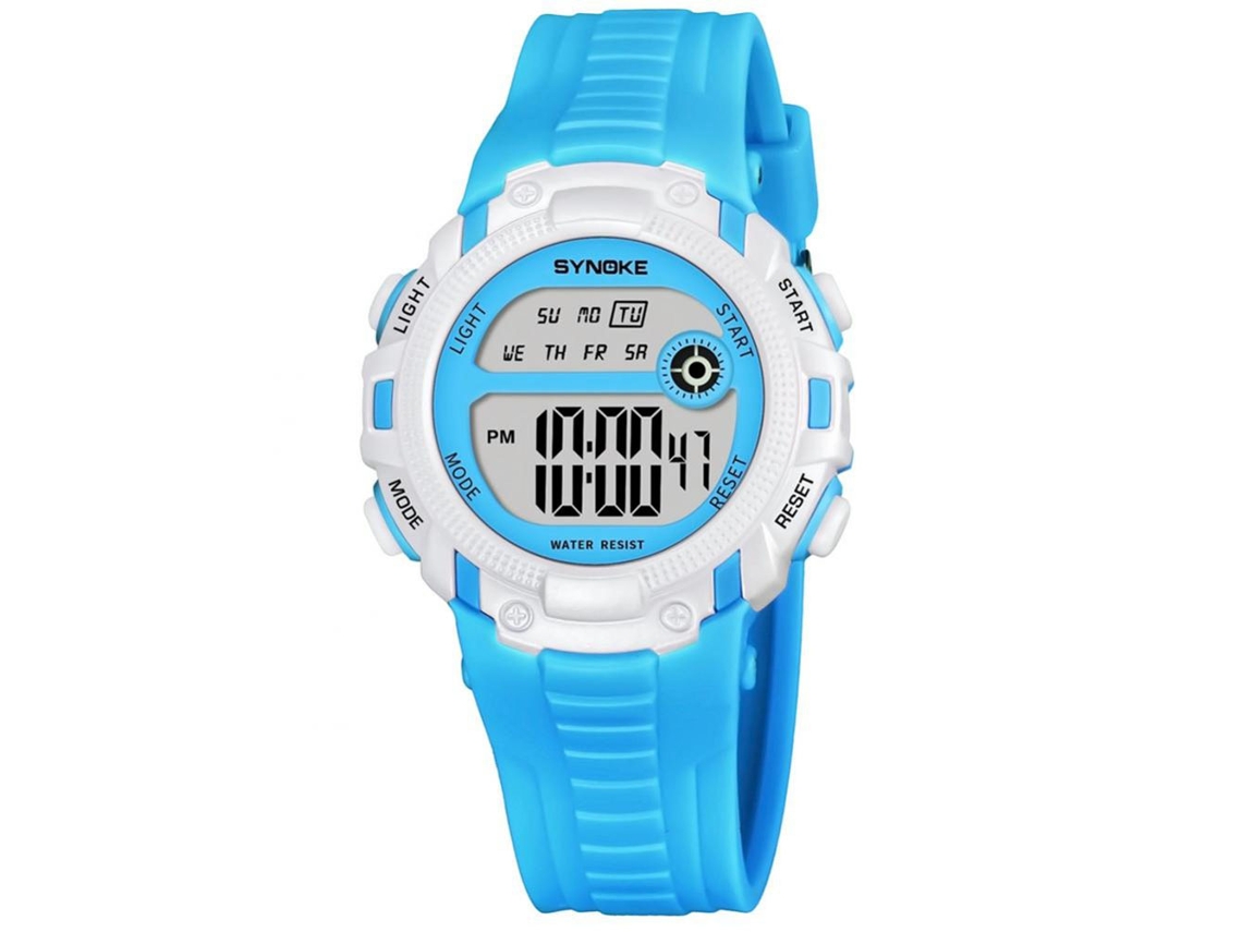 Reloj Electrónico Digital Multifuncional Impermeable Synoke De Pulsera (azul)